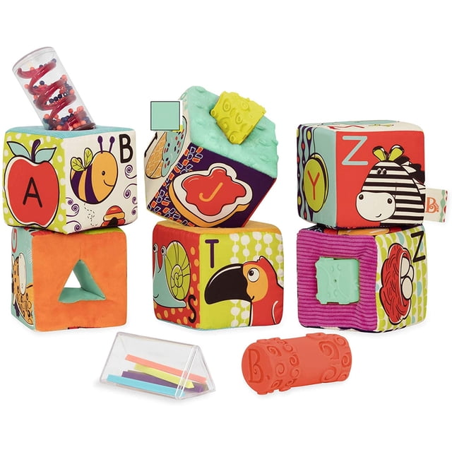 Building Blocks B. toys de Battat ABC Block Party for Toddle B. toys by Battat NA
