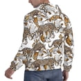 thumbnail image 3 of Hoodies for Men - Gold Orchid floral leopard Long Sleeve Comfrt Men'S Fashion Hoodies & Sweatshirts, Sweatshirts for Men Hoodies Pullover Clothing Clothes with Pouch, 3 of 7