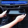 thumbnail image 4 of Mistaha Support de Tasse de Voiture Réglable pour Console Centrale de Voiture - Support de Bouteille Rotatif à 360° avec Plateau pour Nourriture et Emplacement pour Téléphone - Matériau ABS Robuste - Design Silencieux - Convient à Divers Tasse, 4 of 7