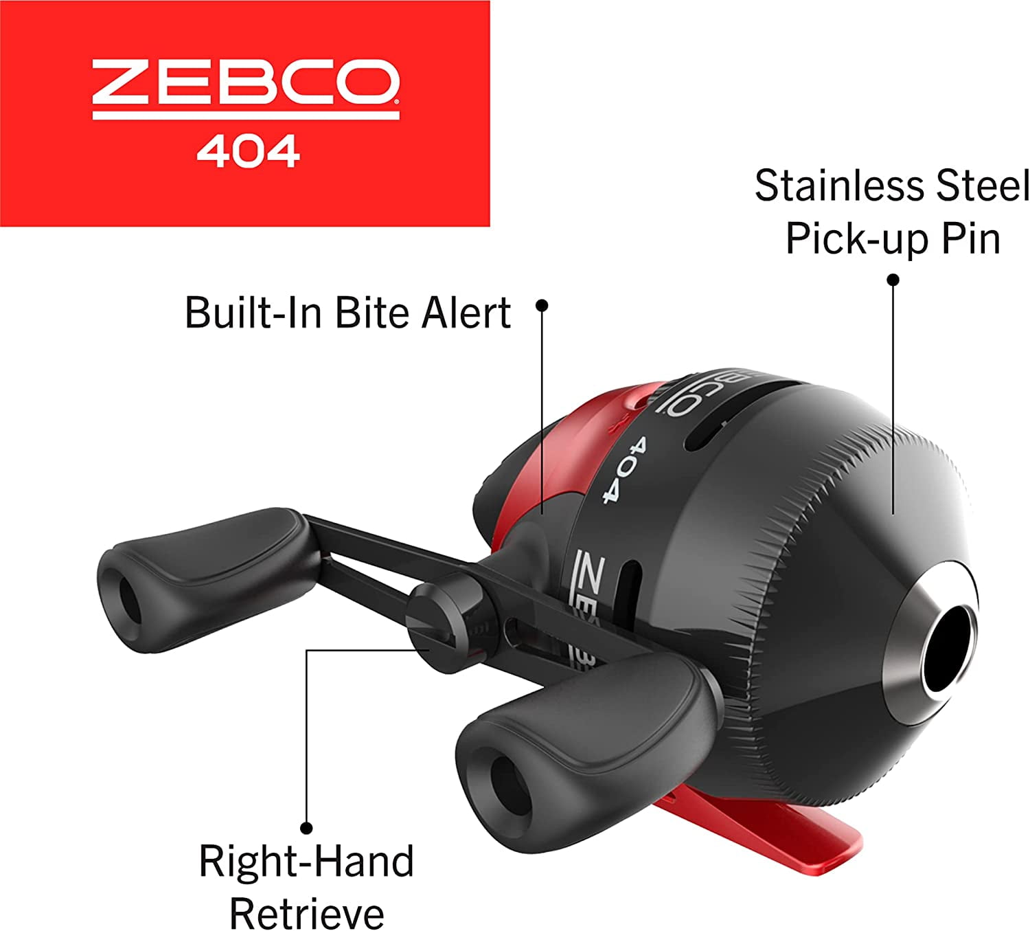 Zebco 404 Spincast Reel, Fishing Rod Combo, 6-Ft 2-Pieces