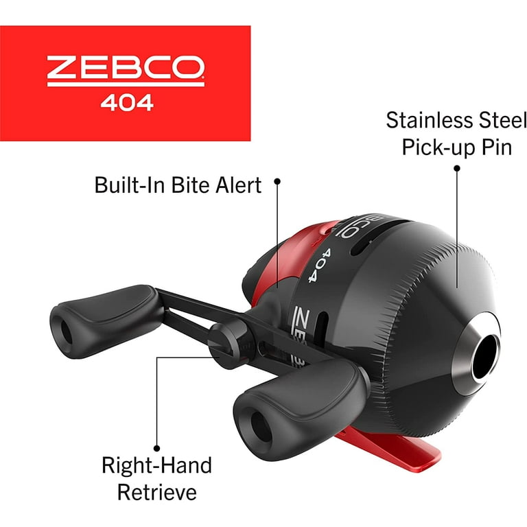 Zebco 404 Spincast Reel, Fishing Rod Combo, 6-Ft 2-Pieces, Right