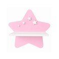thumbnail image 1 of Repisa Infantil Estrella Pared Mdf Decorativa Habitación Niña Niño Rosa/blanco, 1 of 4