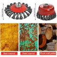 thumbnail image 3 of Weed Brush Head Brush Cutter Universal Steel Wire Weed Tray Landscaping Trimming Irrigation Machine Accessories (4 Inch), 3 of 5
