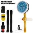 thumbnail image 1 of Auto Rotating Car Wash Brush 360 Spin Foam Cleaning Kit High Pressure Long Handle (red ), 1 of 8