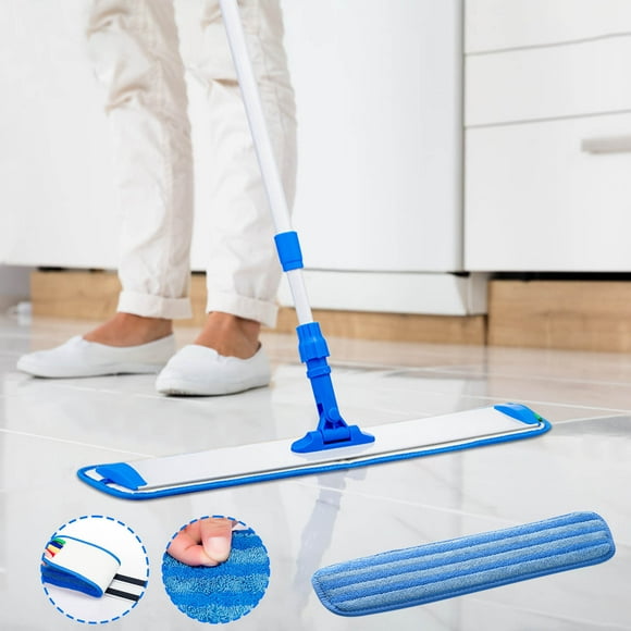 pstuiky Mopa plana de microfibra, accesorios para mopa húmeda y seca