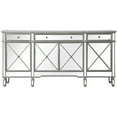 thumbnail image 5 of 72 inch mirrored credenza in silver, 5 of 10