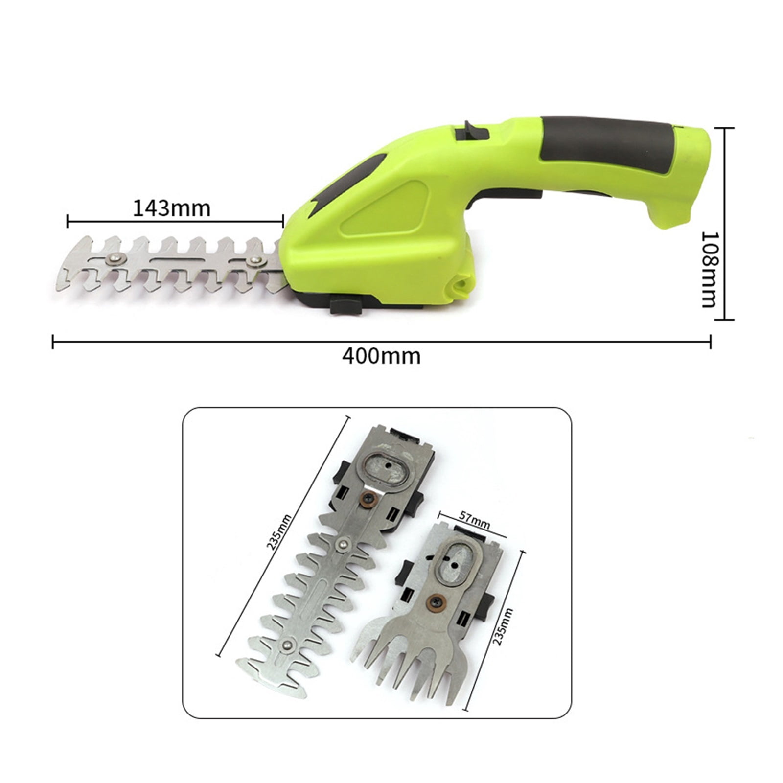 Electric Branch Trimmer Pruning Shears Garden Lawn Hedge Cordless Fence Weeder Mower Garden Tool ,2 IN 1 Trimmer & Edger