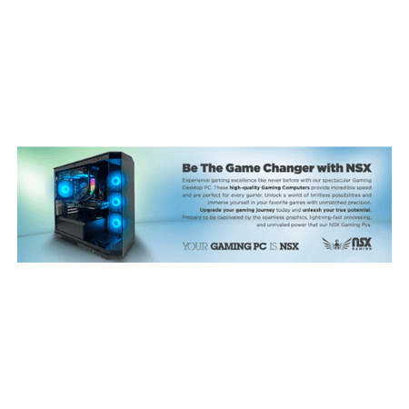 NSX Gaming Pc Ryzen 7 5800x, 32gb Ram, 1tb Ssd, Nvidia Geforce Rtx 4070 Ventus 12gb, Windows 11 Home
