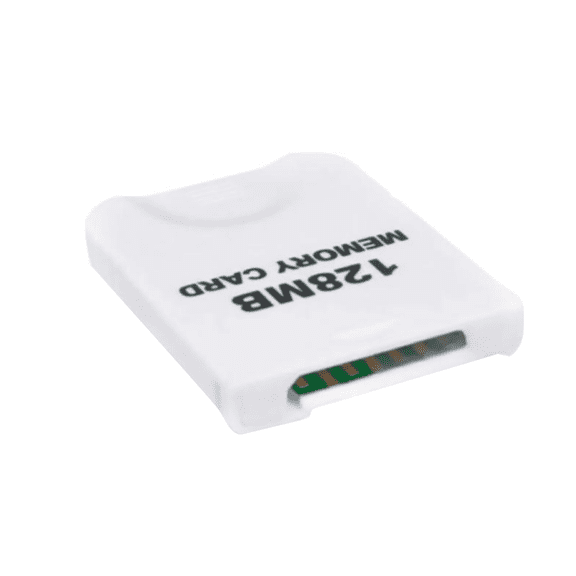 NATEFEMIN Expanded Storage Memory Card 128MB for GameCube WII Consoles Save High Scores Game Data