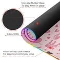 thumbnail image 4 of RGB Gaming Mouse Pad 15W Wireless Charging Large Waterproof Desk Mat 13 Light Modes Mousepad 35.4x15.7 Hand-drawn Crowns and Love Hearts, 4 of 6