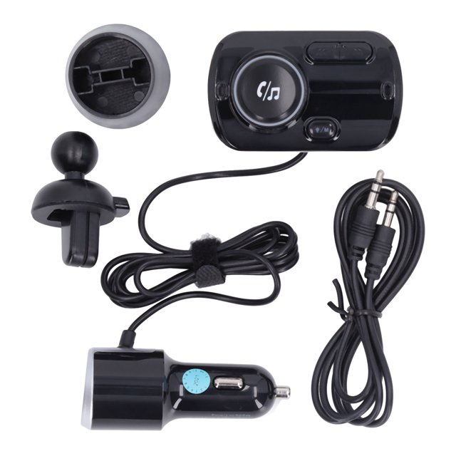 Transmisor FM Bluetooth para coche Llamadas manos libres multifuncionales Adaptador Bluetooth para coche QC3.0 de carga rápida