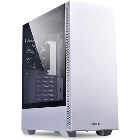 Lian Li Mid-Tower Chassis ATX Computer Case PC Gaming Case w/Tempered Glass Side Panel, Magnetic Dust Filter,Water-Cooling Ready, Side Ventilation and 2x120mm Fan Pre-Installed (LANCOOL 205, White)