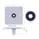 thumbnail image 2 of Base de Asiento de Barco de Aleación de Aluminio, Accesorios para Barcos, Enchufe de Poste de 3/4 ", Soporte de Asiento de Barco Resistente de 7"x 7",, 2 of 9