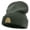 Grey, variant on Golden Honeycomb Embroidered Big Size Acrylic Long Beanie - Black XL-3XL