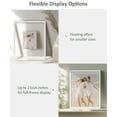 thumbnail image 6 of Afuly 11x14 Floating Frame Set of 2, White Picture Frames with Tempered Glass for Wall Decor, 8x10 5x7 Pressed Flower Frames Double Glass Gift for Family Birthday Wedding, 6 of 8
