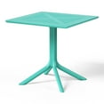 thumbnail image 3 of WestinTrends Playa 31.5" Square Plastic Outdoor Patio Dining Table for 4, Turquoise, 3 of 6