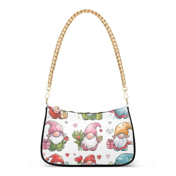 Gnomes GiftsWomen Small Shoulder Bag Crossbody Tote Hobo Bags Purse Clutch Handbags with Chain Strap for Women