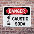 thumbnail image 4 of (2 Pack) Caustic Soda OSHA Danger Sign 14 Inch X 10 Inch Plastic Sign, Weather Resistant, UV Protected for Workplace, Business, and Construction Site, Made in the USA, 4 of 8