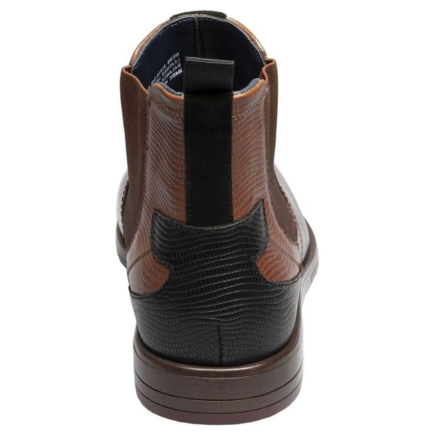 STACY ADAMS Mens Brown Comfort Rayford Round Toe Block Heel  display picture 1