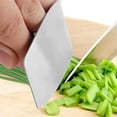 thumbnail image 4 of Stainless Steel Finger Guard for Cutting - 2pcs Finetaur Finger Guard, Finetaur Finger Protector for Dicing and Slicing, Finger Guard for Cutting Vegetables Meat, Kitchen Cooking Tools (Set A) Set A, 4 of 5