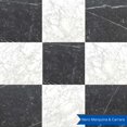 thumbnail image 3 of The Tile Life Checkmate 4" x 4" Nero Marquina Honed Italian Marble Tile Sample 1 Piece, 3 of 17