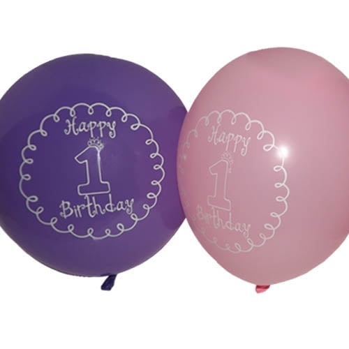 Various 'Little Princess' Girl Latex Balloons, 6 Count