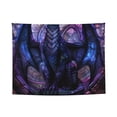 thumbnail image 2 of Bingfone Fantasy Dragon In Cathedral Tapestry Wall Hanging Decor for Living Room Bedroom Dorm Classroom Office Decor 29x37 Inch, 2 of 8