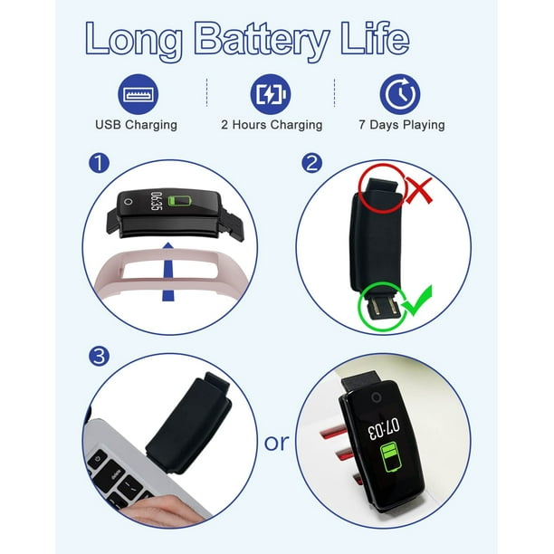 Montre Podomètre GRV S1 – Sans Bluetooth Ni App, IP68, Compteur Pas/calories/distance, Suivi Sommeil, 7 Jours D'autonomie