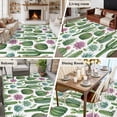 thumbnail image 5 of Cactus Summer Area Rugs 5'x7', Washable Small Throw Rugs for Laundry Room Playroom, Watercolor Tropical Botanical White Indoor Outdoor Rug Non-Slip Low Pile Carpet Runner Reversible Floor Mats, 5 of 8