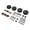 Black, variant on Metal Assembly RC Car Upgrade Kit Steering Parts Reinforced Construction for MN82 MN82S 112 Off Road Model Hobbyists