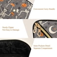 thumbnail image 5 of FORMRS Makeup Bag Travel Cosmetic Organizer for Women Fold Flat Zipper Pouch with Handle, Gray Halloween Skeleton, 5 of 8