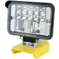 thumbnail image 2 of Luz de trabajo LED 204W 8600 LM Luz de trabajo LED inalámbrica con cabezal giratorio de 130° Linterna portátil para el lugar de trabajo Compatible con Dewalt XR 18V 20V Flex Volt 20V 60V Batería de li, 2 of 11
