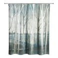 thumbnail image 2 of Creative Products Winter Blue Tree Path 71x74 Shower Curtain, 2 of 7