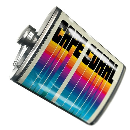 

NEONBLOND Flask Retro Cites States Countries Cape Coral