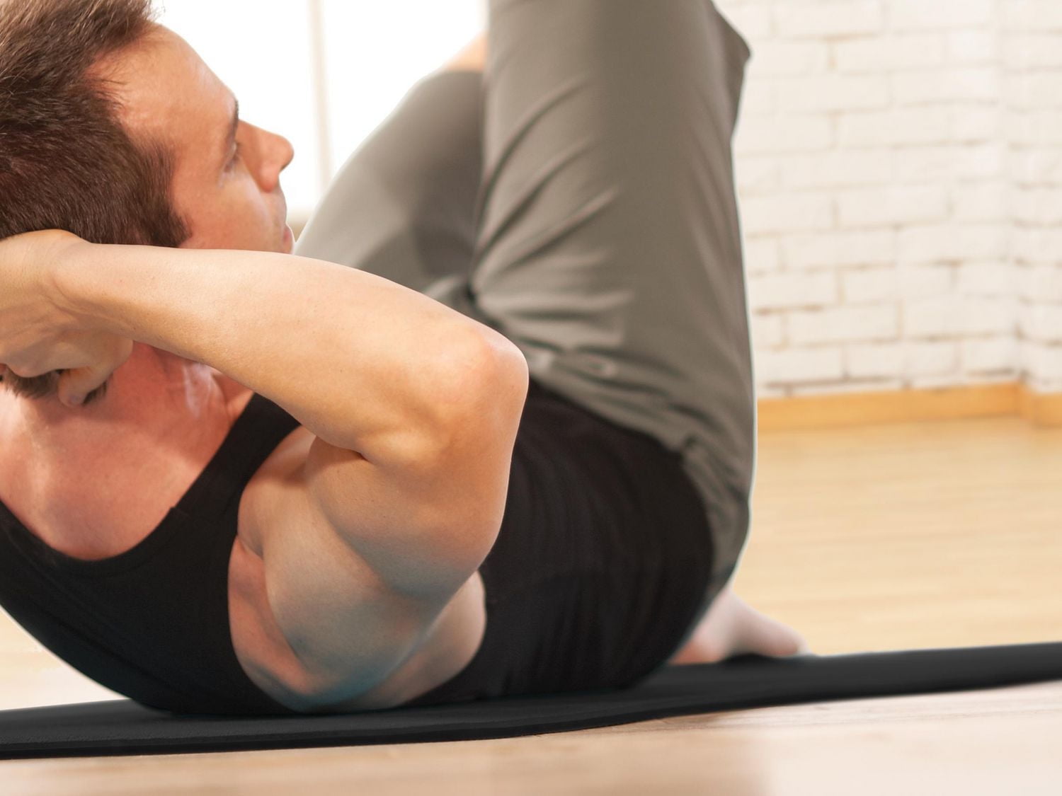 Tapis écologique STOTT PILATES (noir), 0,3 pouce / 6 mm