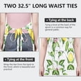 thumbnail image 6 of Yellow Lemon Fruit Leaves White Pattern Apron-Garden Aprons for Women with Pockets-Cotton Linen Waterproof Kitchen Cooking Gardening Aprons Adjustable for Kitchen,Cooking,BBQ and Salon 33x27 Inch, 6 of 7