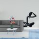 thumbnail image 2 of Estatua de resina,Figura ornamental de resina con estatua de un pensador sentado,Escultura abstracta,decoración para el hogar,moderna y creativa,Figura de escritorio,Escultura abstracta de, 2 of 8