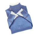 thumbnail image 1 of Pull de Base Col Montant Faux 2 Pcs Haut à Volants en Dentelle Manches Évasées, 1 of 2