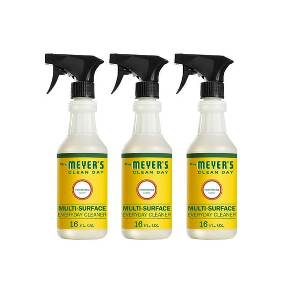 Mrs. Meyer's Multi-Surface Cleaner Honeysuckle, 16 OZ (Pack of 3)