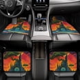 thumbnail image 7 of Honeii Abstract Tree Castle Print Car Foot Mat Four-Piece Set - Front & Rear Universal Car Floor Mats for SUVs, Trucks, Sedans, 7 of 7