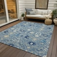 thumbnail image 6 of Addison Rugs Chantille Indoor/Outdoor Modern Abstract Denim Washable Rectangle Rug, 2'6" x 3'10", 6 of 6