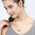 thumbnail image 2 of Collier de Femmes à la Mode Coeur Nid d'Abeille Forme Clavicule Collier Pendentif, 2 of 8