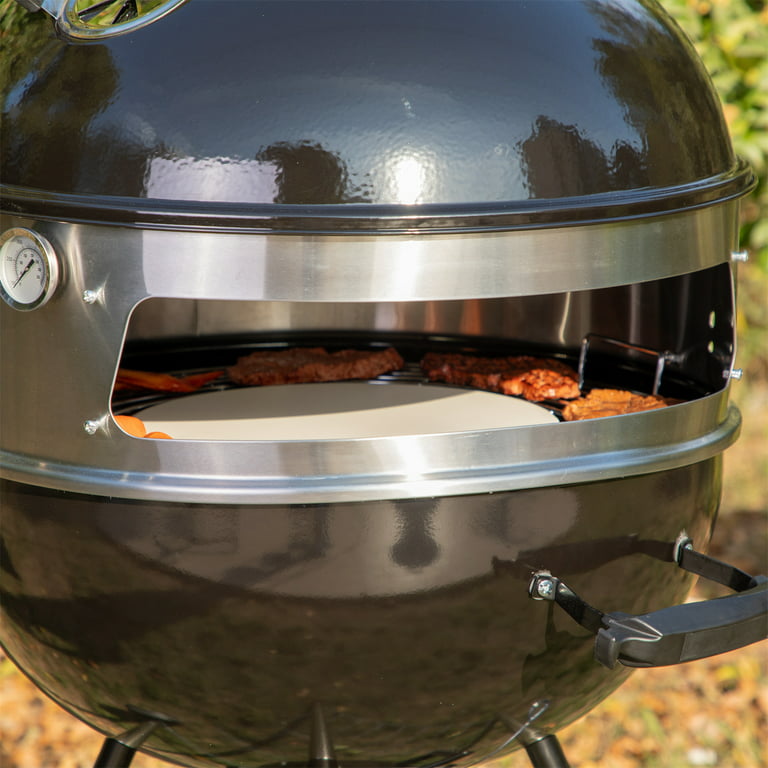 MF 22 Inch Portable BBQ Grill Patio Kettle with Rotisserie Ring - Walmart.com