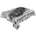 thumbnail image 3 of Note Music Black White Watercolor Splash Tablecloths Waterproof Kitchen Coffee Table For living Room Home Decor Dining Table, 3 of 7