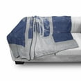 thumbnail image 3 of Futuristic Soft Flannel Fleece Blanket, Sky Clouds Picture on Walls of Doorless Entrances Futuristic Architecture Photo, Cozy Plush for Indoor and Outdoor Use, 50" x 70", Blue White, by Ambesonne, 3 of 6