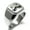 Silver, variant on Stainless Steel Letter X Initial 3D Monogram Engraved Engraved Square Flat Top Biker Style Polished Signet Ring
