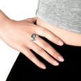 thumbnail image 3 of Enchanted Blooming Rose Sterling Silver Floral Attention Ring-8, 3 of 5