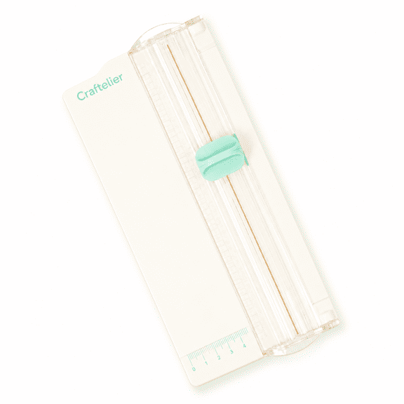 Craftelier Mini Scoring Board & Paper Trimmer, Small Tool for Crafts