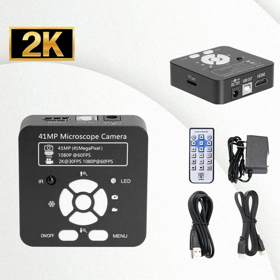 HAYEAR 41mp 2K HDMI Microscope Camera withC mount 110-240V Plug,Compatible Windows / Mac / Linux,Apply for Adult