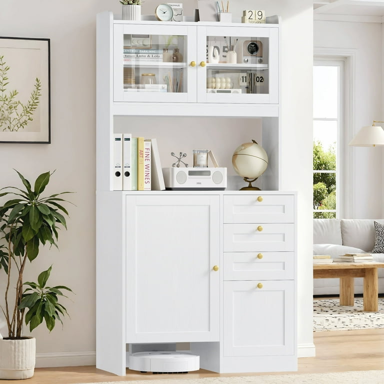 Homfa 71″ Tall Bookcase, Printer Stand with File Drawer and